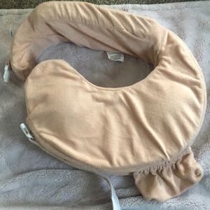 cream pink breastfeeding pillow